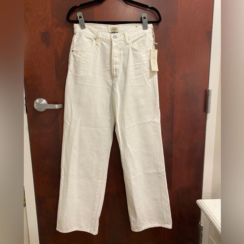 NWT citizens of Humanity white trouser jeans